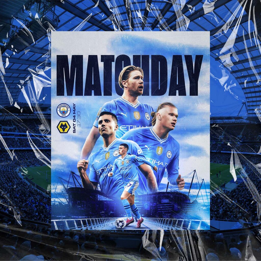 Affiche - Manchester City vs Wolves - Matchday