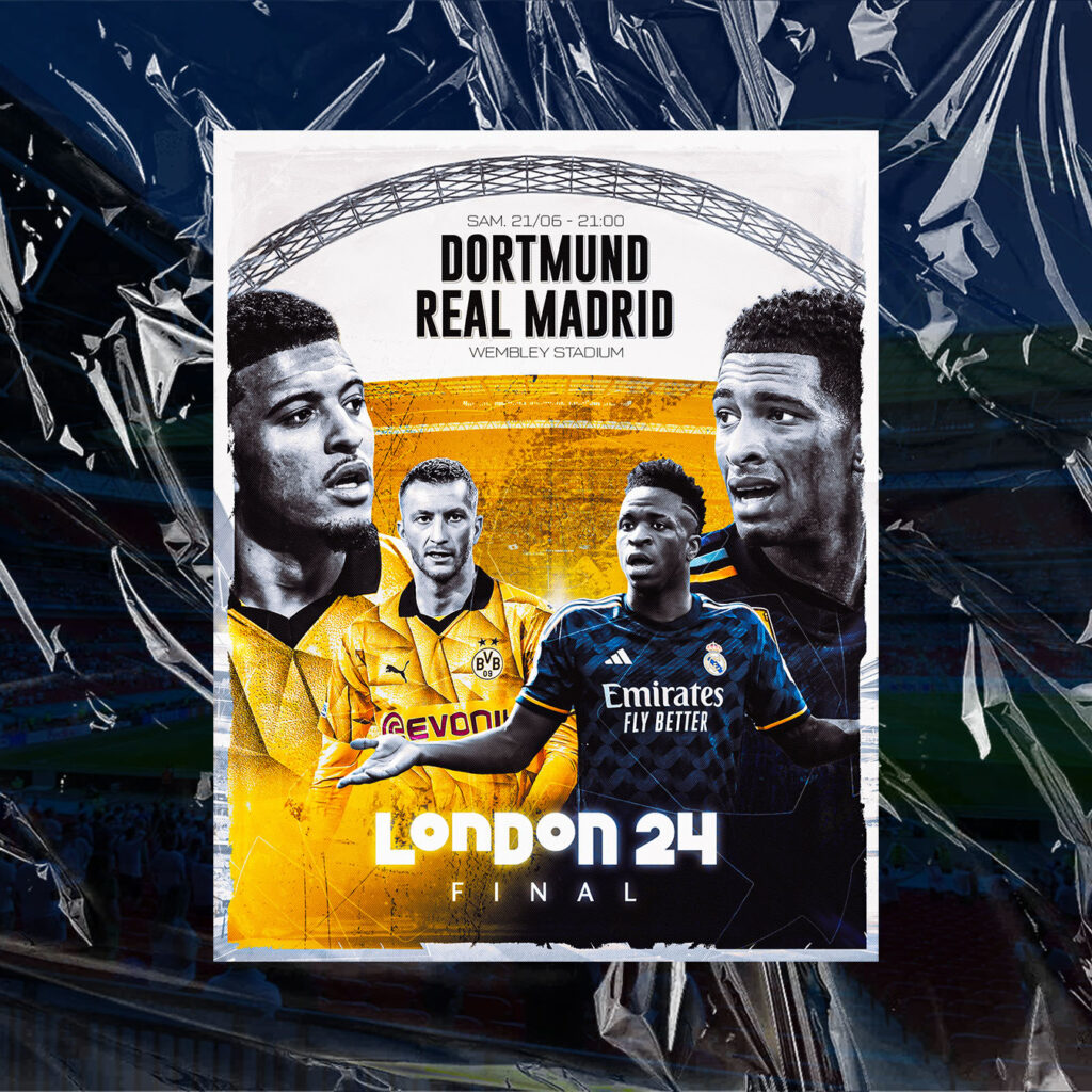 Affiche - Finale de Ligue des Champions - Dortmund / Real madrid