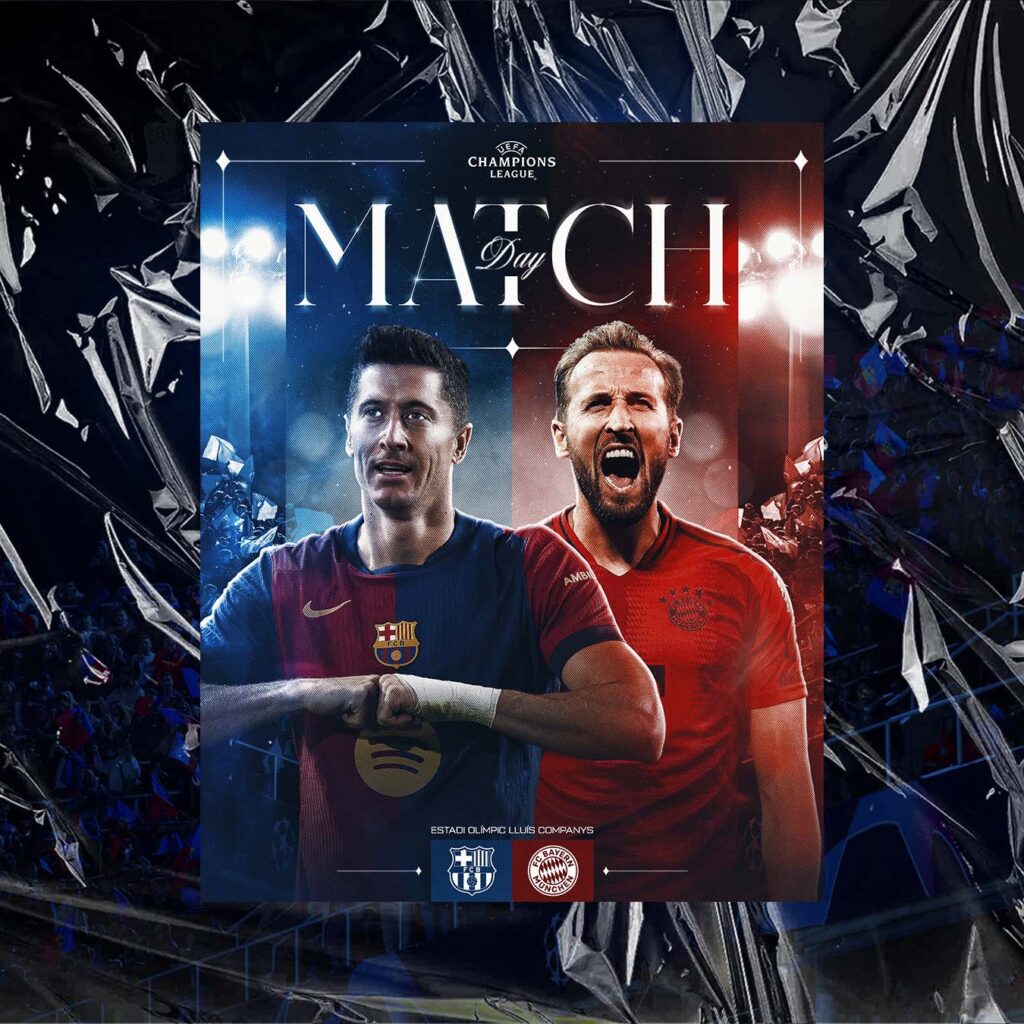 Affiche - Matchday - FC Barcelone vs FC Bayern Munich